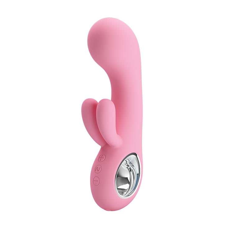 Vibrator USB Pretty Love Chris din silicon cu formă de iepuraș 15 cm 7 moduri