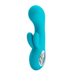 Vibrator USB Pretty Love Chris din silicon, model iepuraș, impermeabil, cu 7 vibrații