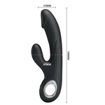 Vibrator Pretty Love Selene pentru punctul G, negru, USB, 7 moduri