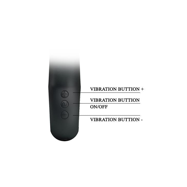 Vibrator Pretty Love Selene pentru punctul G, negru, USB, 7 moduri