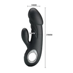 Vibrator Pretty Love Ansel USB pentru punct G, negru, 7 moduri