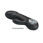 Vibrator Pretty Love Ansel USB pentru punct G, negru, 7 moduri