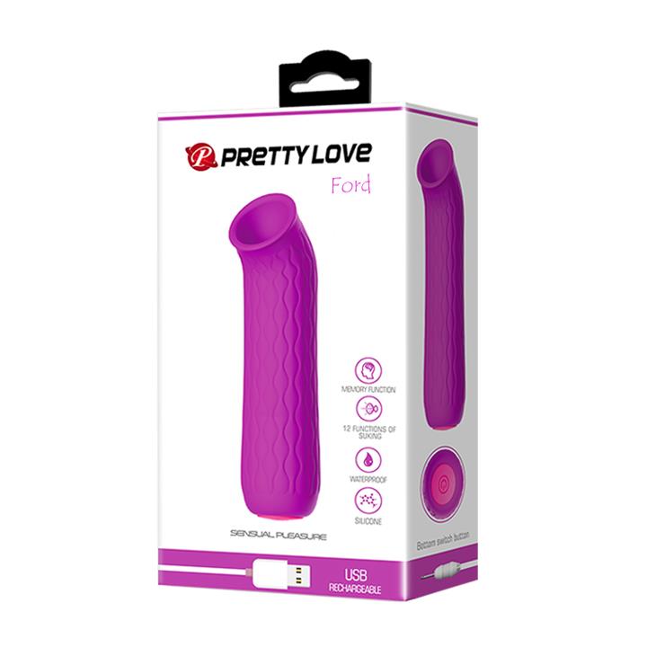 Stimulator de aspirație din silicon cu 12 moduri Pretty Love Ford