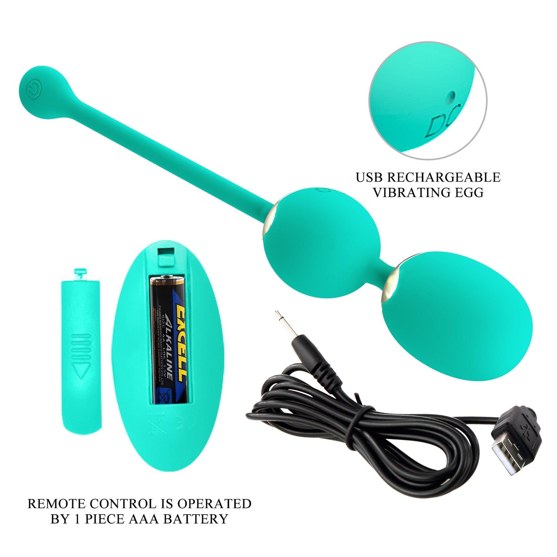 Bile vibratoare Pretty Love Dream Chaser, verzi, cu telecomandă, 12 moduri