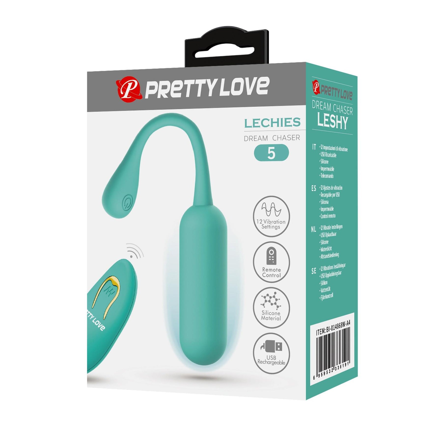 Bile vibratoare Pretty Love Dream Chaser, verzi, cu telecomandă, 12 moduri
