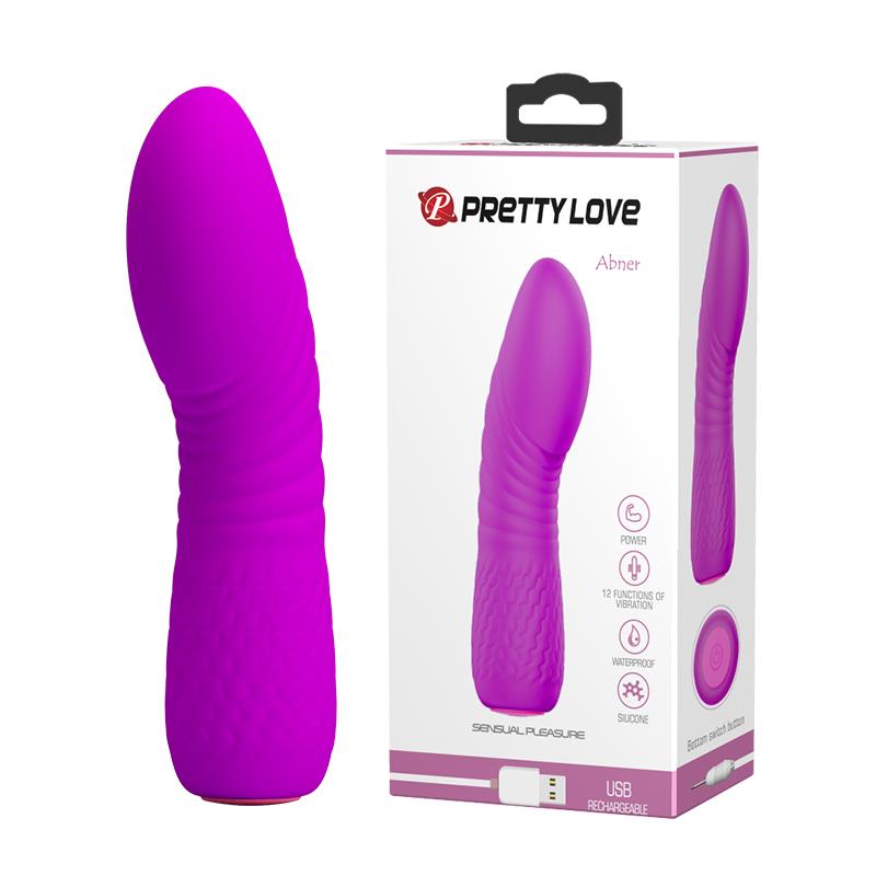 Vibrator Pretty Love Abner din silicon pentru punctul G, 12 funcții