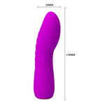 Vibrator Pretty Love Abner din silicon pentru punctul G, 12 funcții