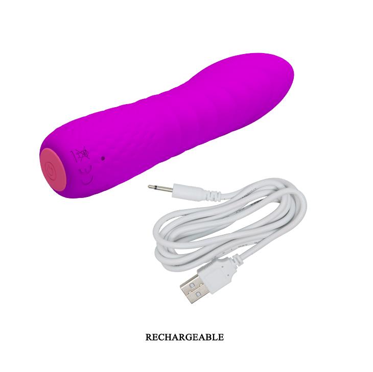 Vibrator Pretty Love Abner din silicon pentru punctul G, 12 funcții