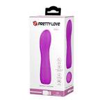 Vibrator USB Pretty Love Adam din silicon pentru punctul G, 12 cm, 12 funcții