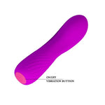 Vibrator USB Pretty Love Adam din silicon pentru punctul G, 12 cm, 12 funcții