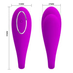 Vibrator Pretty Love August din silicon, Bluetooth, USB, 12 funcții