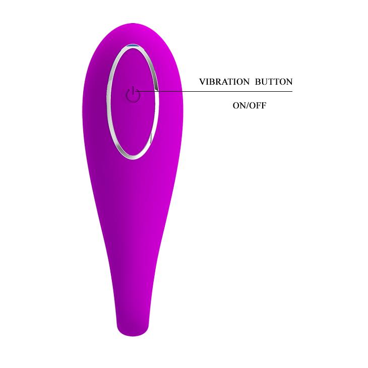 Vibrator Pretty Love August din silicon, Bluetooth, USB, 12 funcții