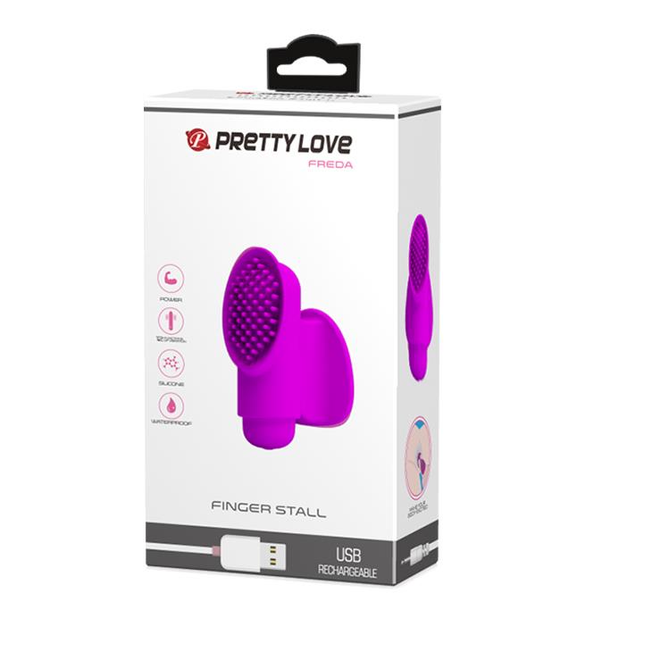 Stimulator clitoridian din silicon Pretty Love Freda, 12 vibrații