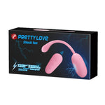 Ou vibrant Pretty Love Shock Fun din silicon, roz, reîncărcabil