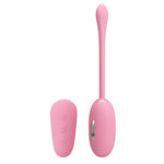 Ou vibrant Pretty Love Shock Fun din silicon, roz, reîncărcabil
