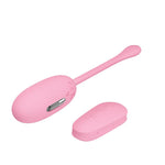 Ou vibrant Pretty Love Shock Fun din silicon, roz, reîncărcabil