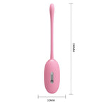 Ou vibrant Pretty Love Shock Fun din silicon, roz, reîncărcabil