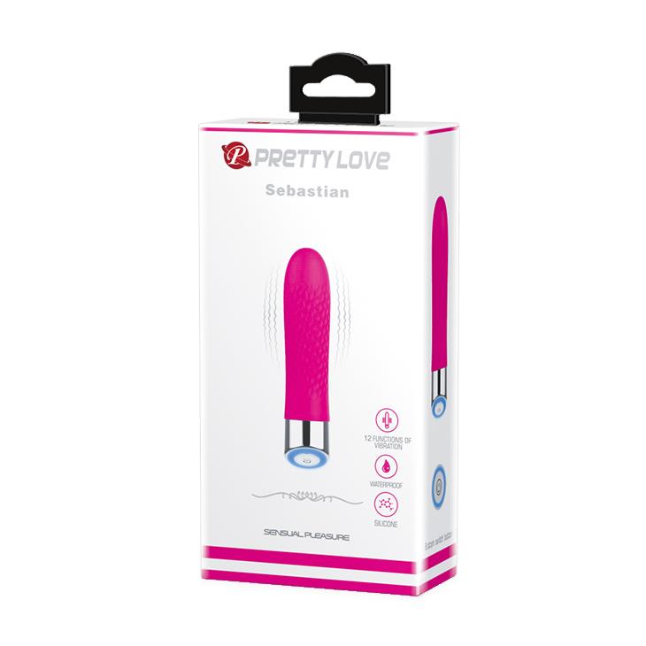 Vibrator Pretty Love Sebastian din silicon, 12 funcții