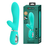 Vibrator USB Pretty Love Thomas cu punct G și iepuraș verde