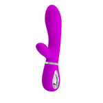 Vibrator Pretty Love Thomas cu punct G și iepuraș, violet, USB