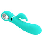 Vibrator Pretty Love Prescott Soft Bunny, verde, cu 7 funcții