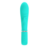 Vibrator Pretty Love Prescott Soft Bunny, verde, cu 7 funcții