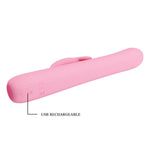Vibrator Pretty Love Julian Pink cu USB pentru punct G, 4 rotații, 4 vibrații