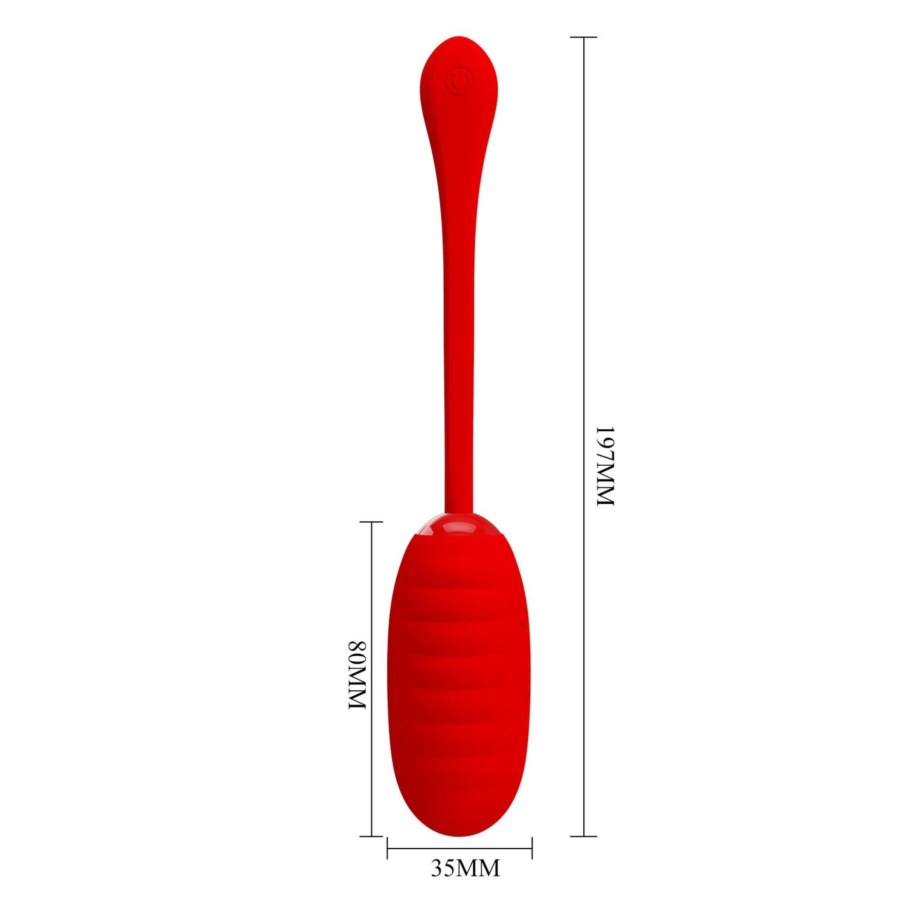 Pretty Love Kirk Egg Ou vibrator wireless Roșu 12 funcții