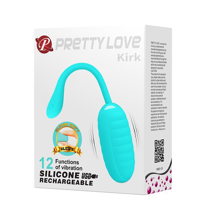 Pretty Love Kirk Wireless Vibrating Egg Silicon Albastru