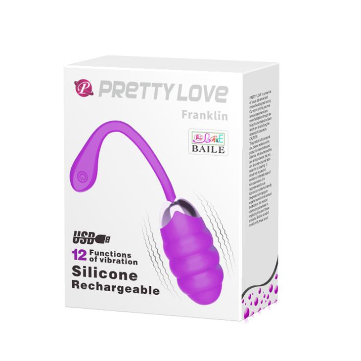 Ou vibrant wireless Pretty Love Franklin din silicon, violet