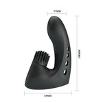 Vibrator pentru deget Pretty Love din silicon, 3 vibrații, 3 rotații, USB