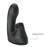 Vibrator pentru deget Pretty Love din silicon, 3 vibrații, 3 rotații, USB
