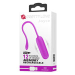Ou vibrator wireless Pretty Love Joyce, violet, cu USB