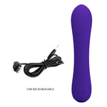 Vibrator Pretty Love Matt Silicone pentru Punct G, Violet, 12 Vibrații