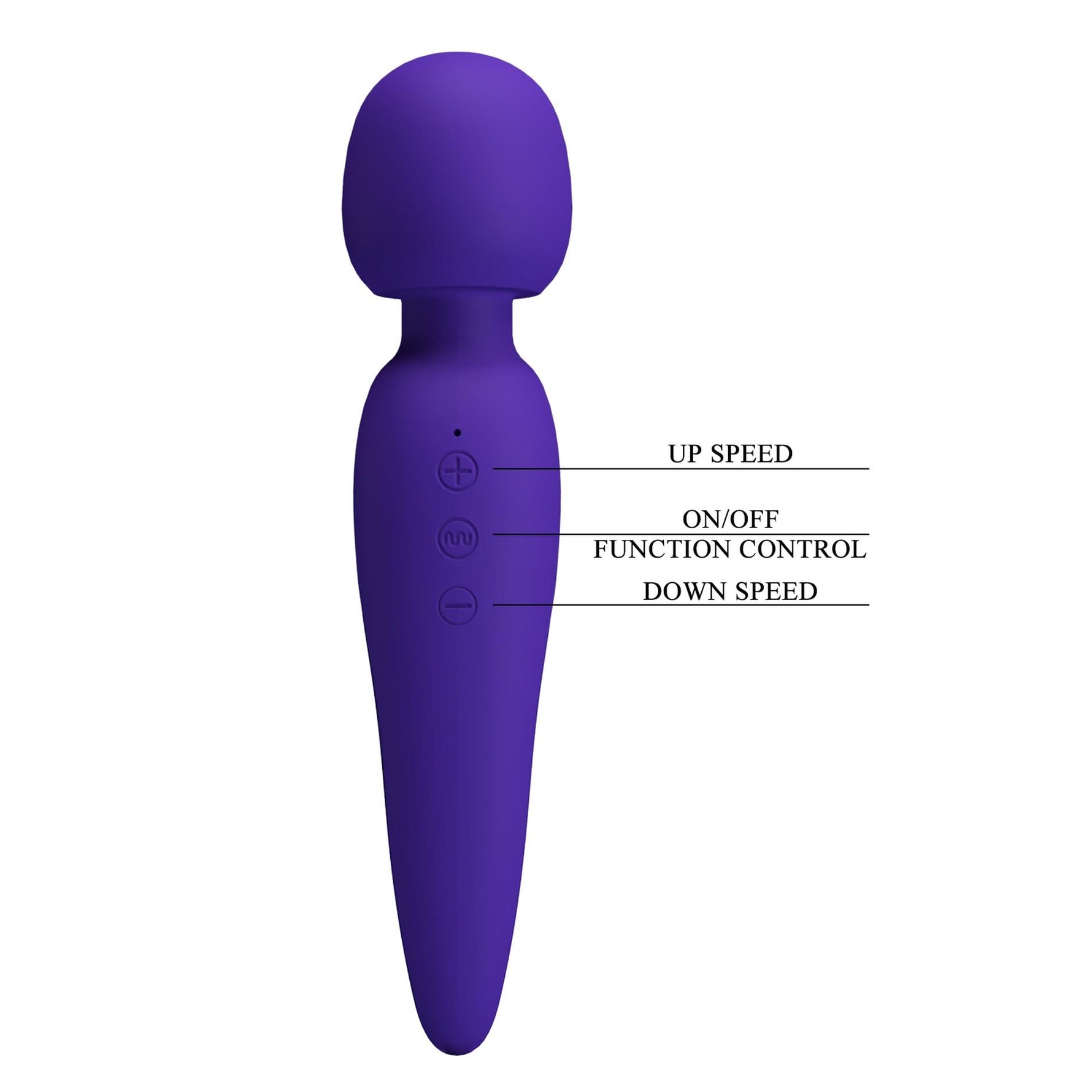 Masaj clitoridian Pretty Love Meredith, silicon violet, impermeabil