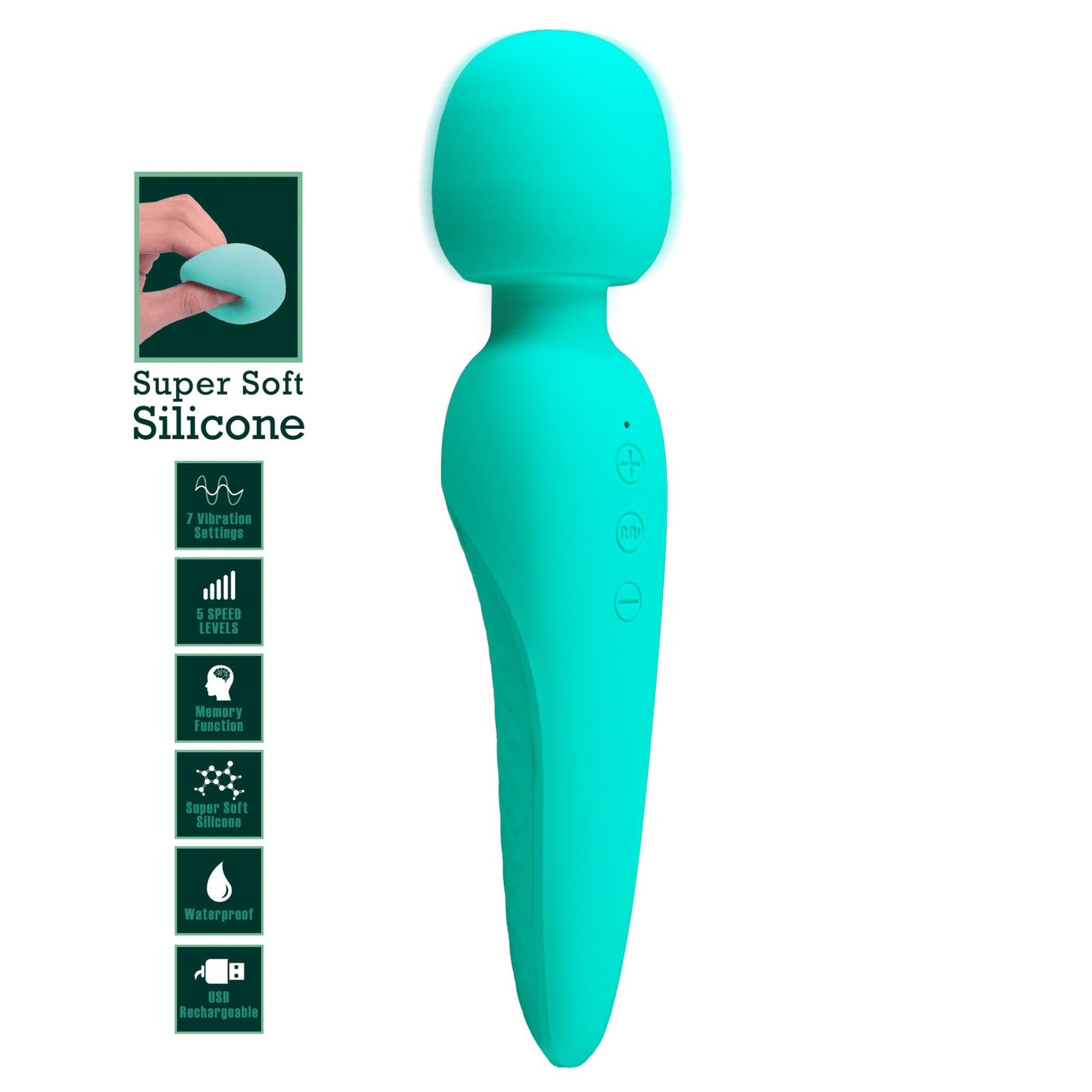 Stimulator clitoridian impermeabil din silicon Pretty Love Meredith Green