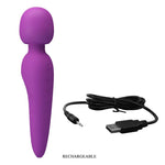 Masaj din silicon impermeabil Pretty Love Meredith, violet