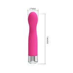 Vibrator pentru punctul G Pretty Love John, silicon, magenta, impermeabil