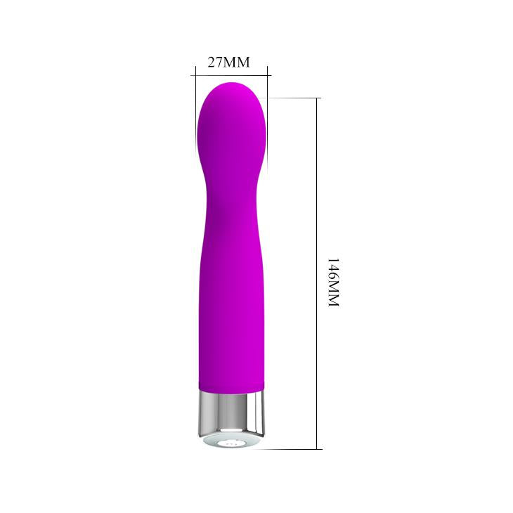 Vibrator Pretty Love John din silicon pentru punctul G, 12 funcții, impermeabil