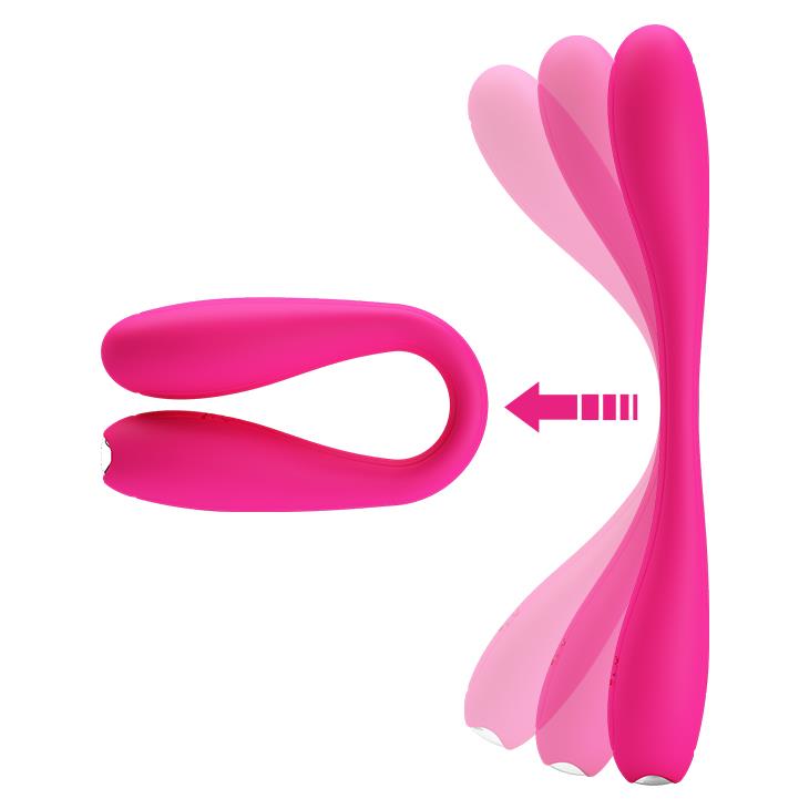Vibrator Pretty Love Yedda din silicon, 12 funcții, USB