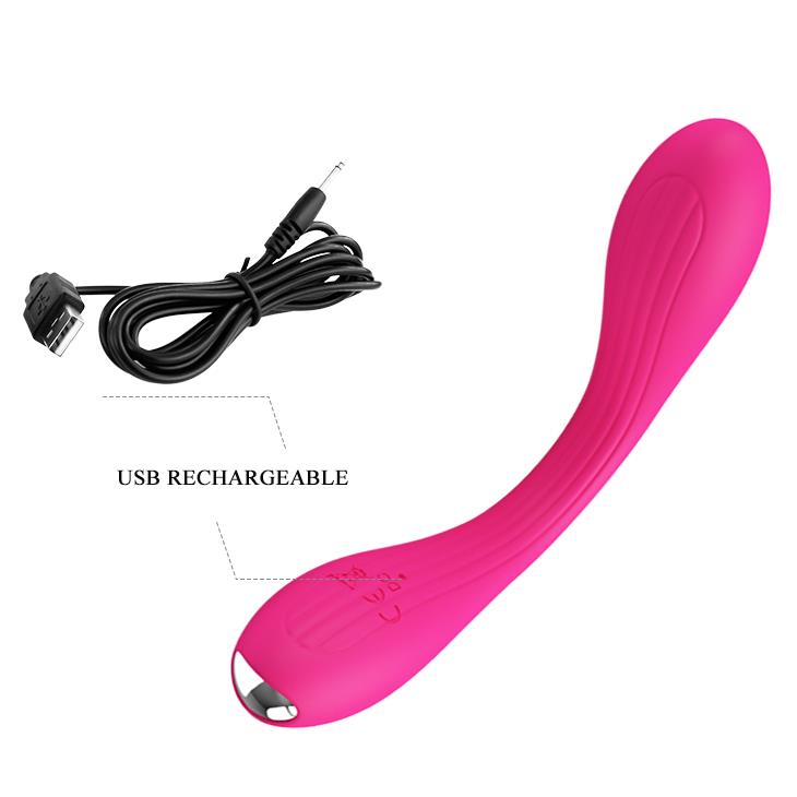 Vibrator Pretty Love Yedda din silicon, 12 funcții, USB