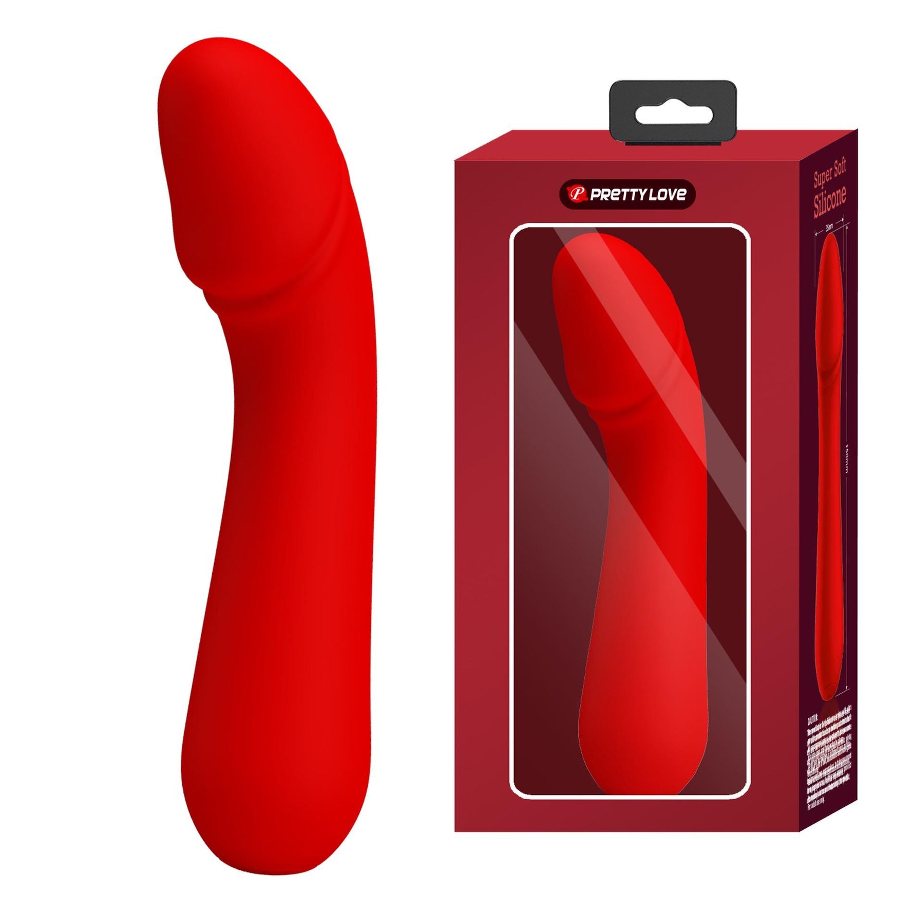 Vibrator Pretty Love Cetus pentru punctul G, silicon roșu, 12 vibrații