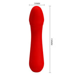 Vibrator Pretty Love Cetus pentru punctul G, silicon roșu, 12 vibrații