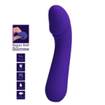 Vibrator pentru punctul G Pretty Love Cetus din silicon violet închis