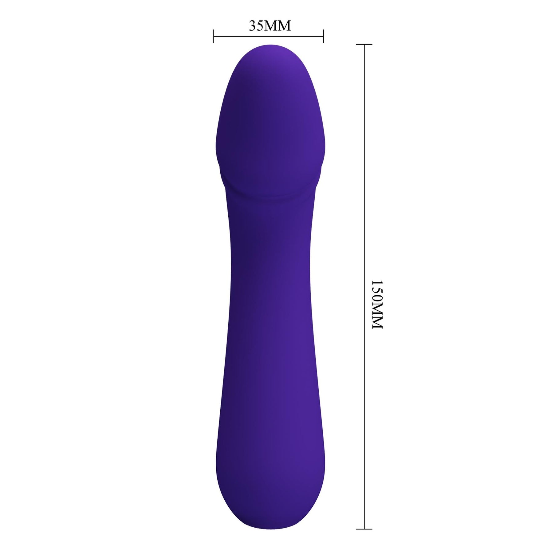 Vibrator pentru punctul G Pretty Love Cetus din silicon violet închis