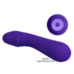 Vibrator pentru punctul G Pretty Love Cetus din silicon violet închis