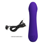 Vibrator pentru punctul G Pretty Love Cetus din silicon violet închis