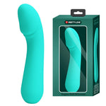 Vibrator Pretty Love Cetus din silicon pentru punctul G, verde, 12 funcții