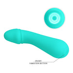 Vibrator Pretty Love Cetus din silicon pentru punctul G, verde, 12 funcții