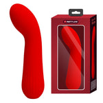 Vibrator Pretty Love Faun pentru punctul G, silicon roșu, 12 funcții